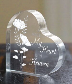 In Heaven Acrylic Heart